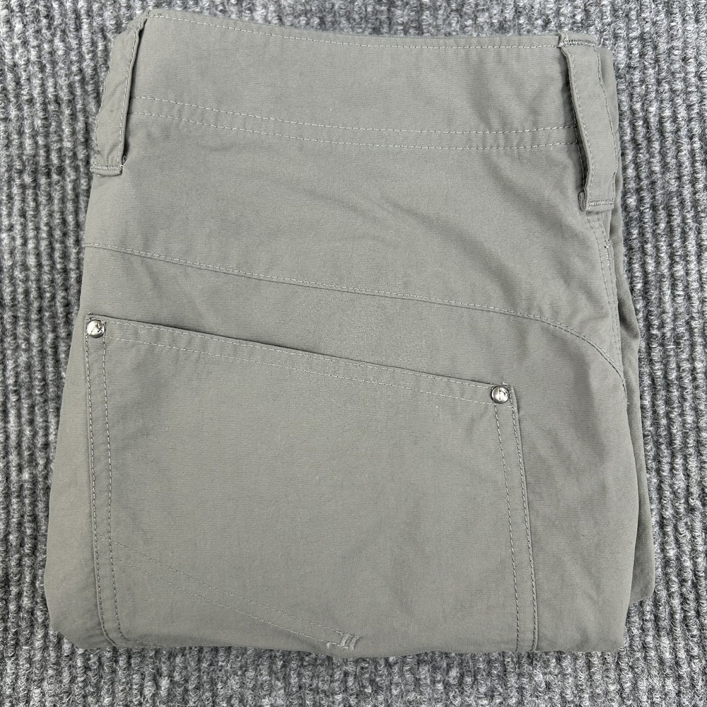 Marmot Men Pants 34X31 Gray Stretch Hiking Outdoor Nylon Zip Pocket Lightweight